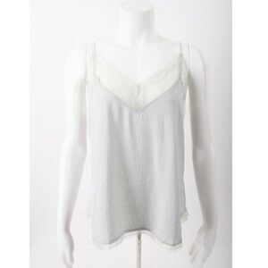 Elegant White Lace Trim Camisole